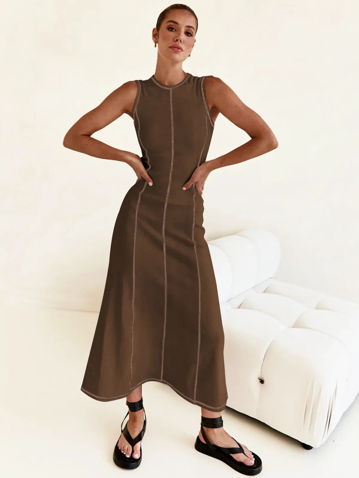 Mireya Women’s Sleeveless Knit Maxi