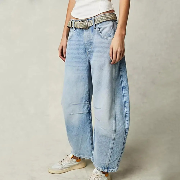 Everly Barrel-Leg Denims