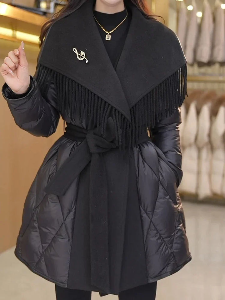 Juliette Fringe Down Coat