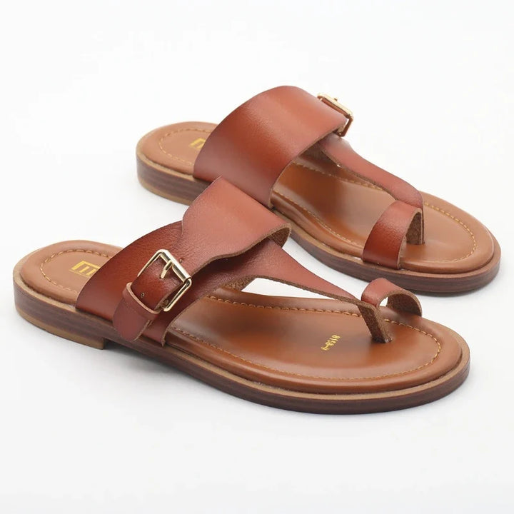 Valencia Leather Buckle Sandal