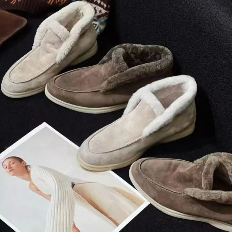 Lila Shearling Loafer Boots