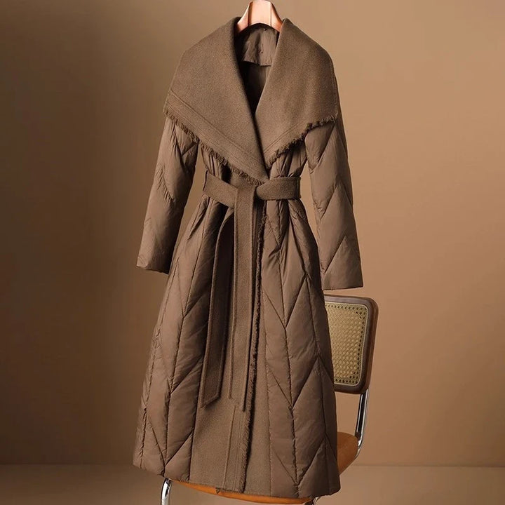 Margaux Wool-Trim Down Coat