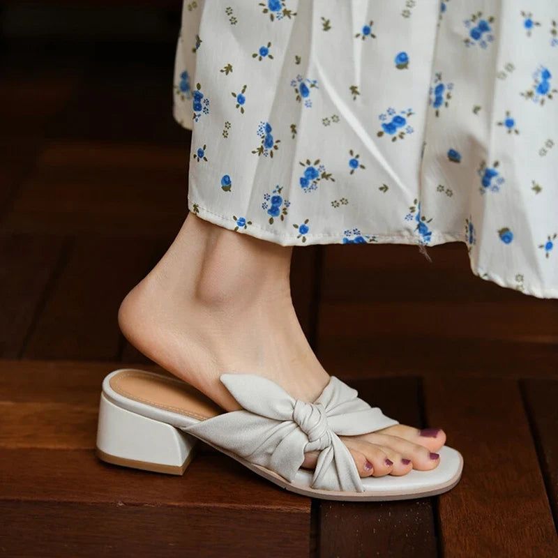 Capri Microfiber Leather Slingback Sandals