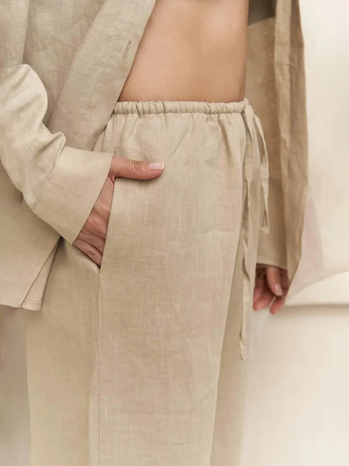 Aria 100% Cotton-Linen Set
