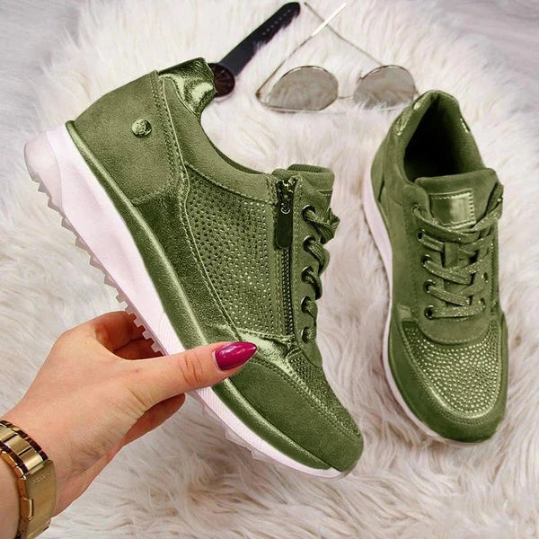 Sequin Hidden Wedge Sneakers