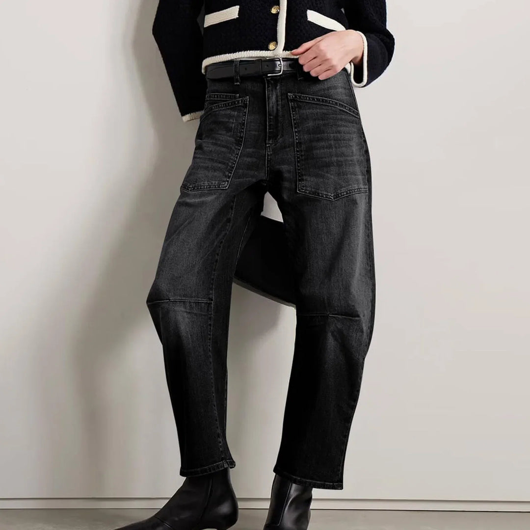 The Camden Structured Barrel Jean Denim