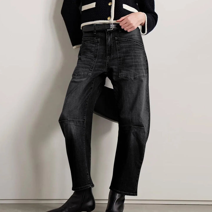 The Camden Structured Barrel Jean Denim