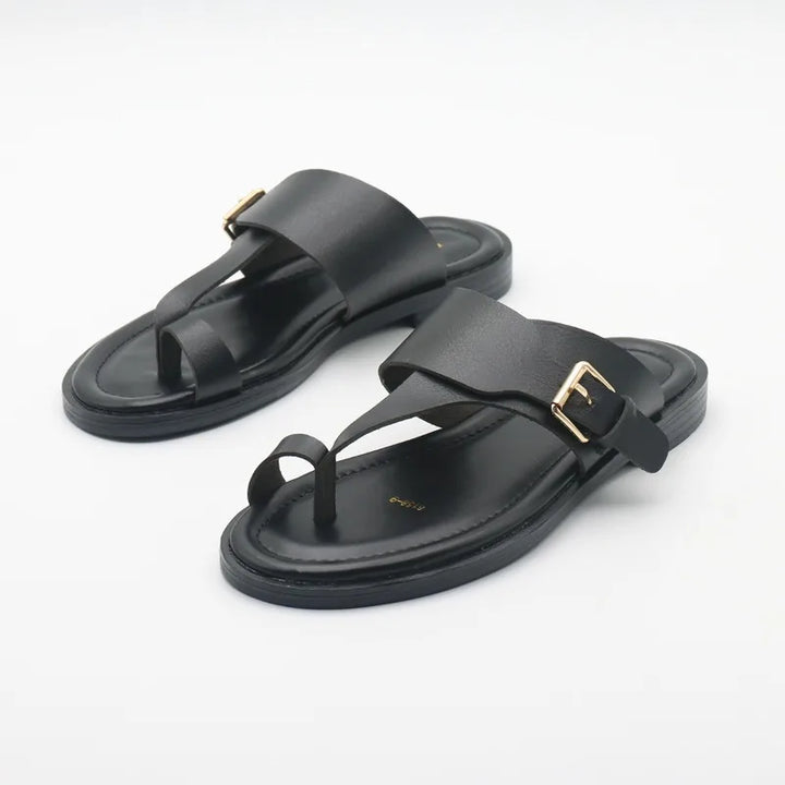 Valencia Leather Buckle Sandal