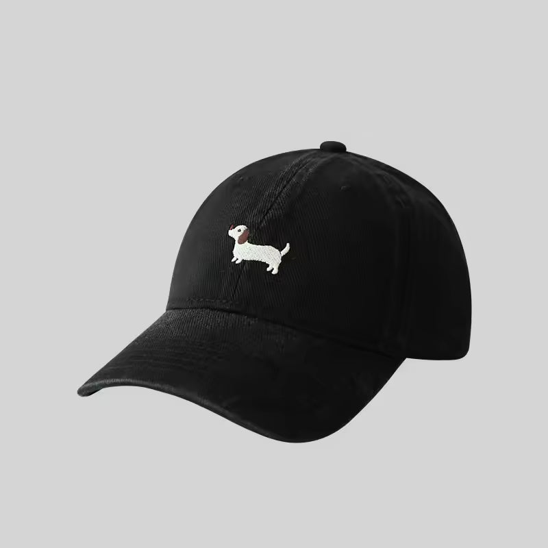 Doggy Embroidered Baseball Cap
