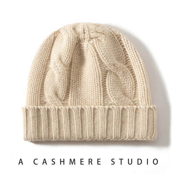 Wren Cable Cashmere Beanie