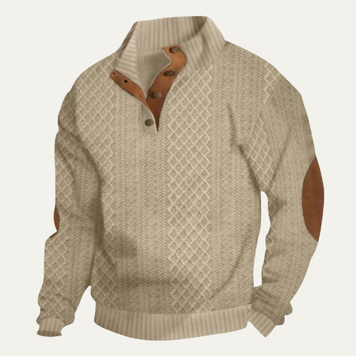 Cashmere Blend Cable Knit Sweater