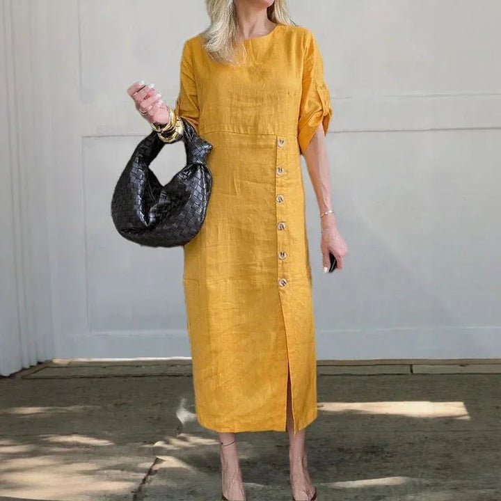 Katherine | Cotton Linen Dress
