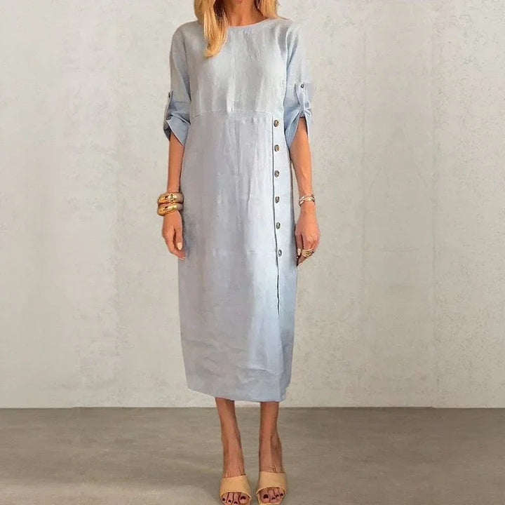 Katherine | Cotton Linen Dress