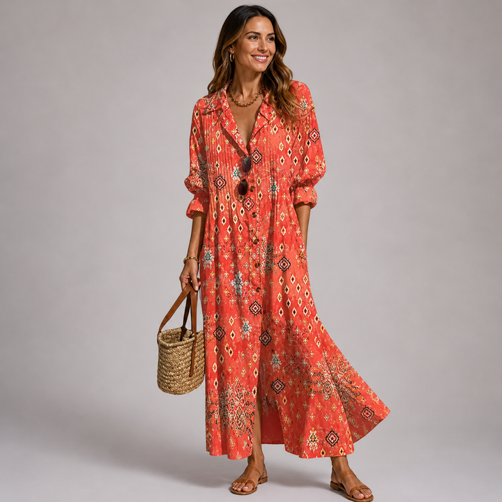 Sabrina | Floral Tummy Control Maxi Dress