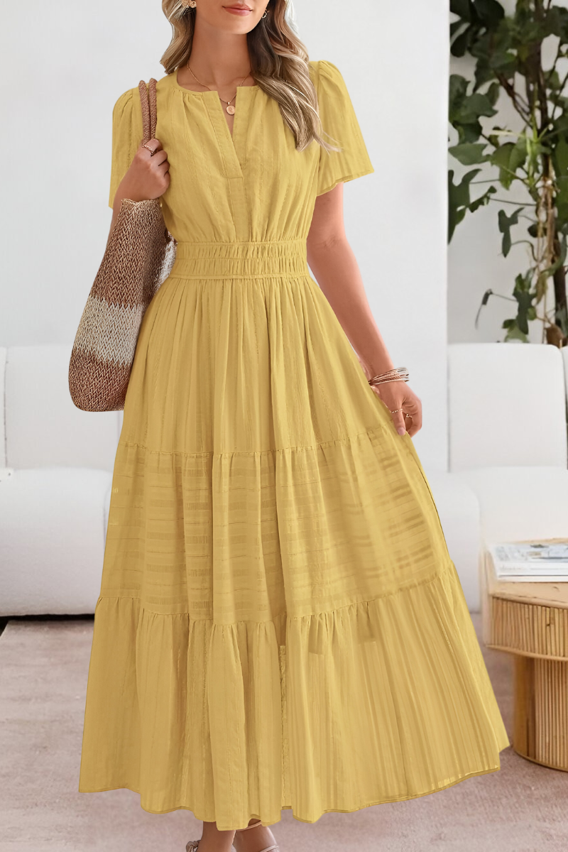 Rosemary | Flowy Bohemian Print Dress