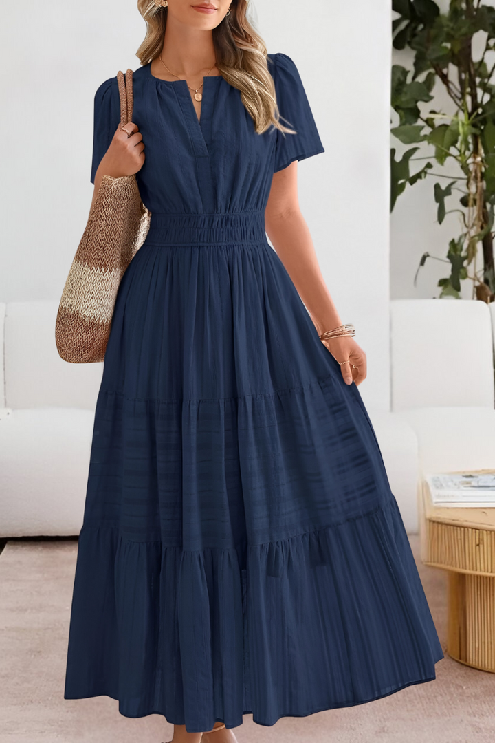 Rosemary | Flowy Bohemian Print Dress