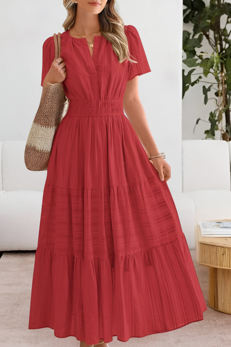Rosemary | Flowy Bohemian Print Dress