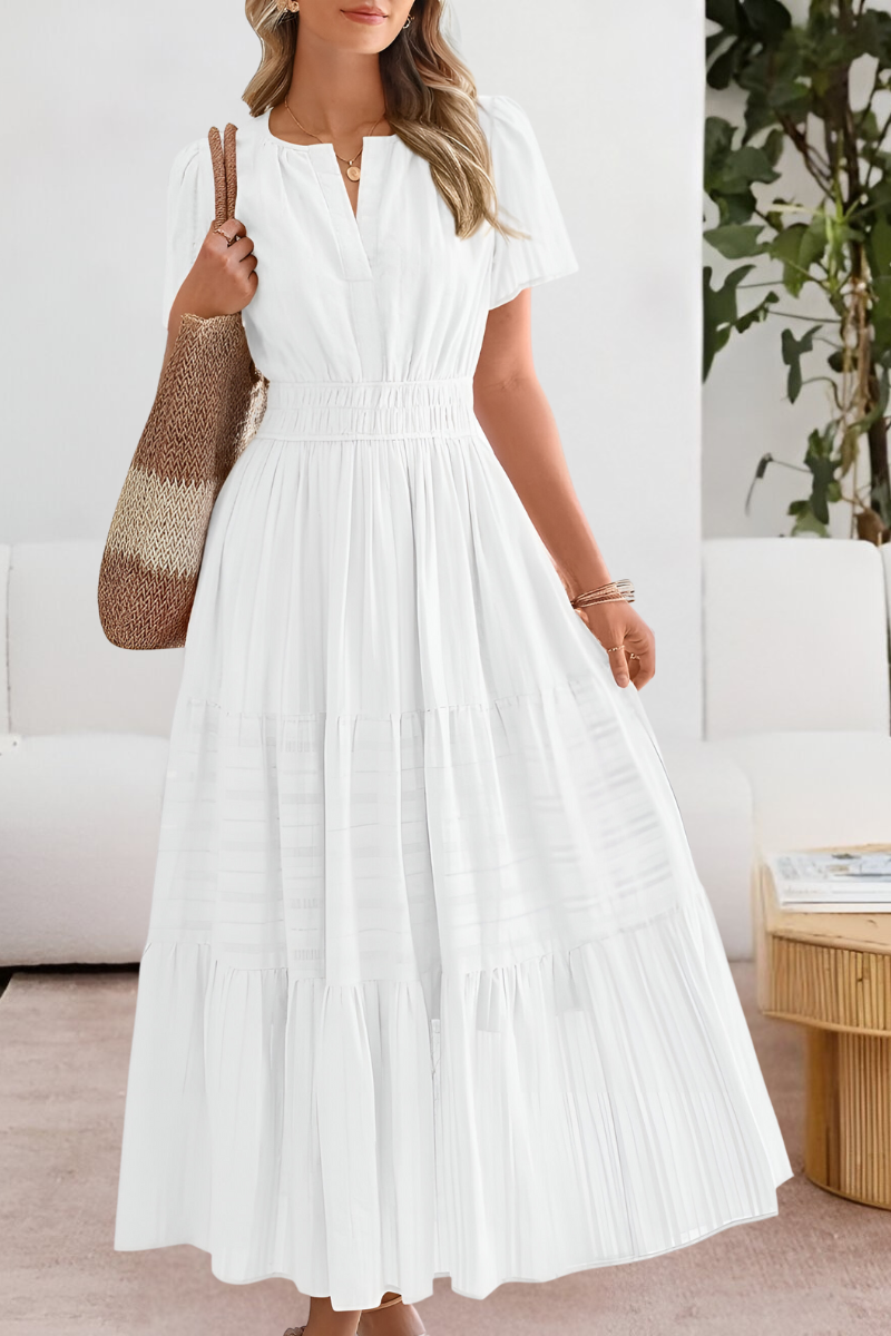 Rosemary | Flowy Bohemian Print Dress