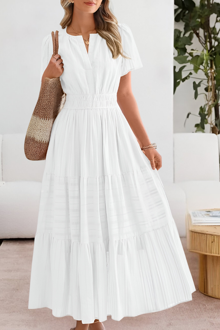 Rosemary | Flowy Bohemian Print Dress