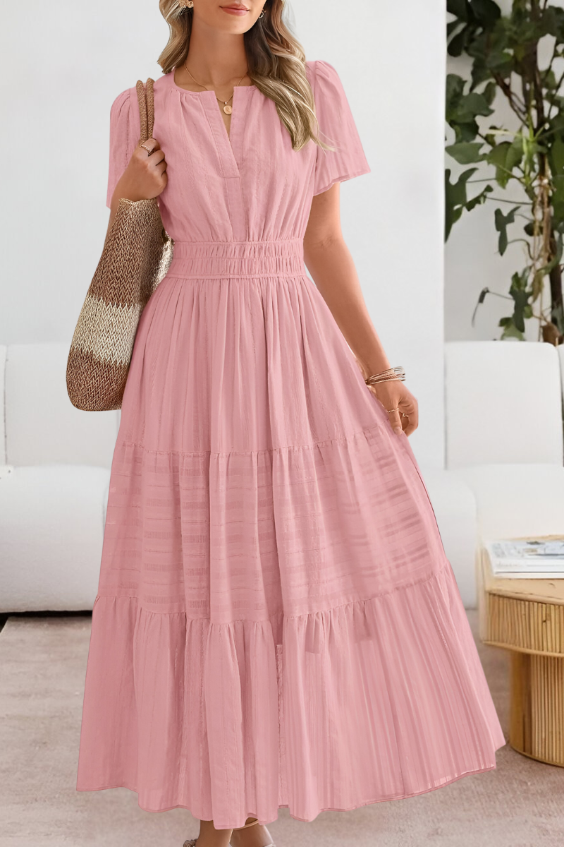 Rosemary | Flowy Bohemian Print Dress