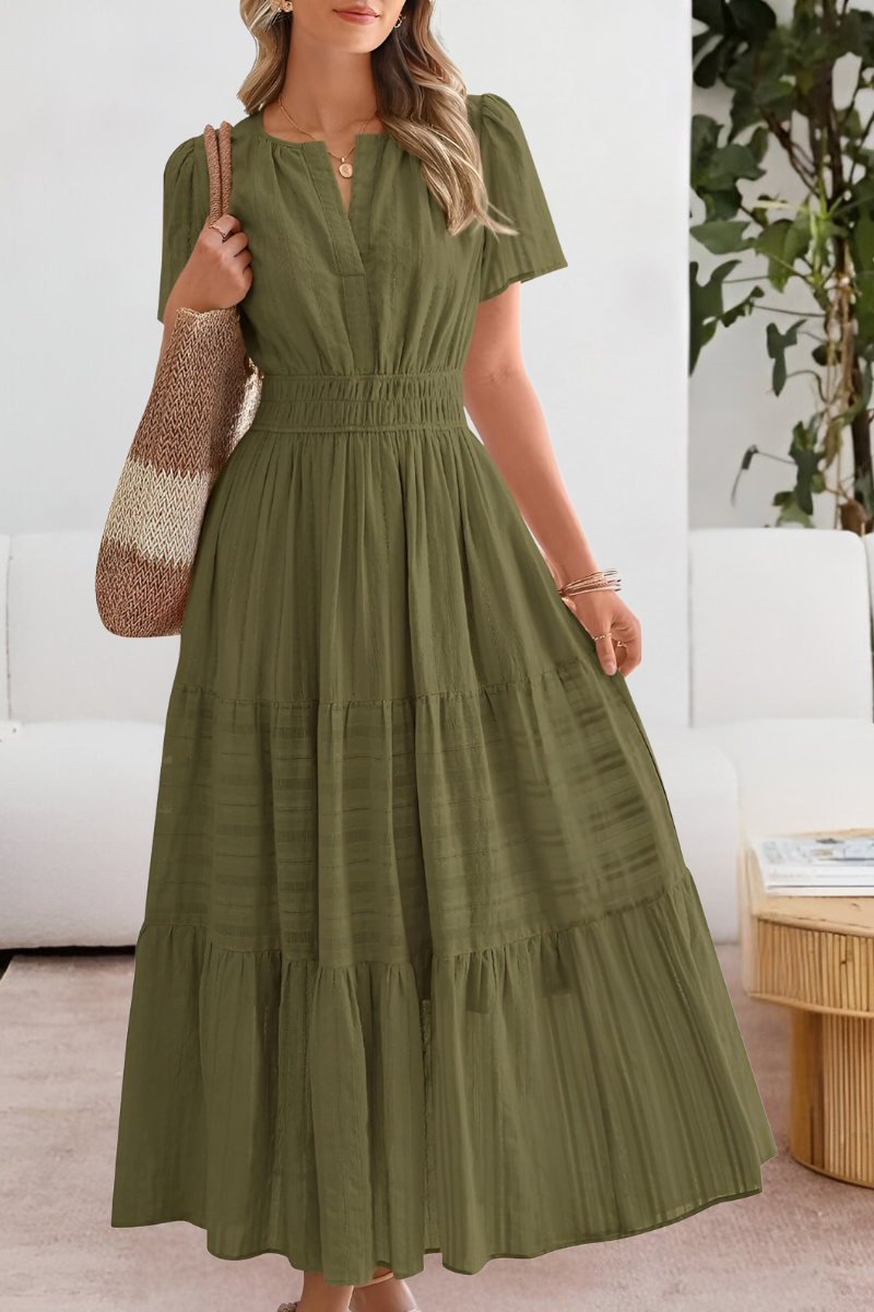 Rosemary | Flowy Bohemian Print Dress