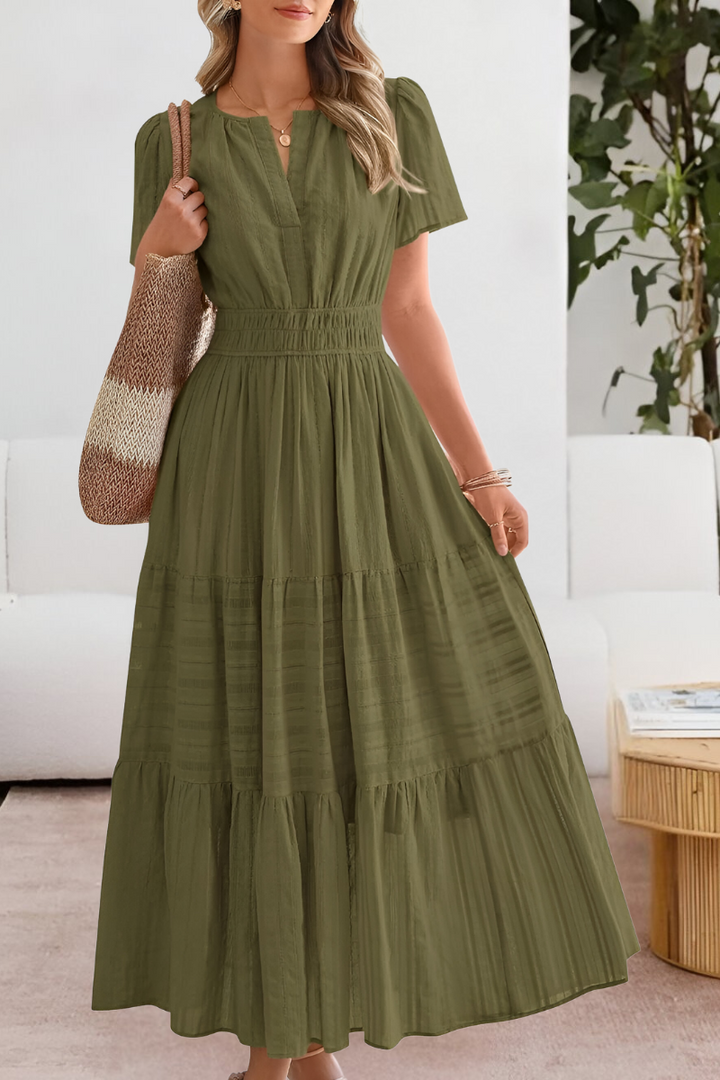 Rosemary | Flowy Bohemian Print Dress