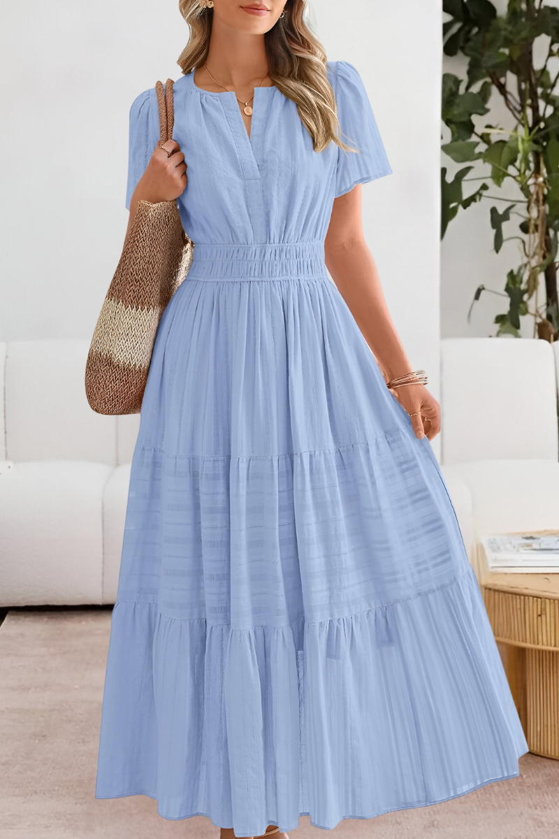 Rosemary | Flowy Bohemian Print Dress