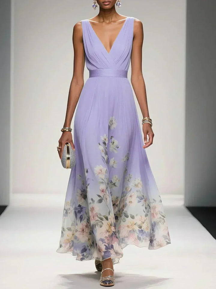 Fiona | Floral Print Wedding Guest Dress