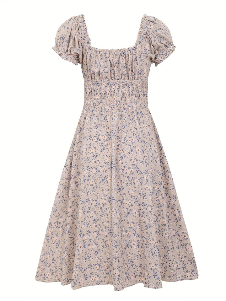 Marissa | Bohemian Pleated Midi Dress