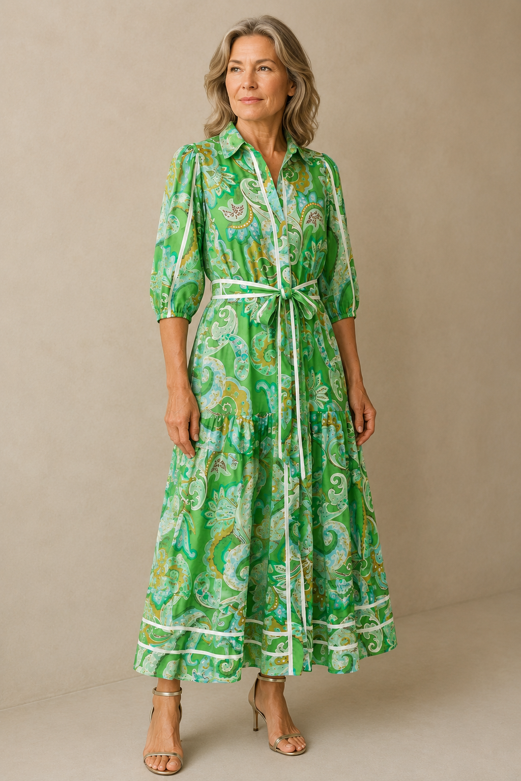 Adelaide | Paisley Print Maxi Dress