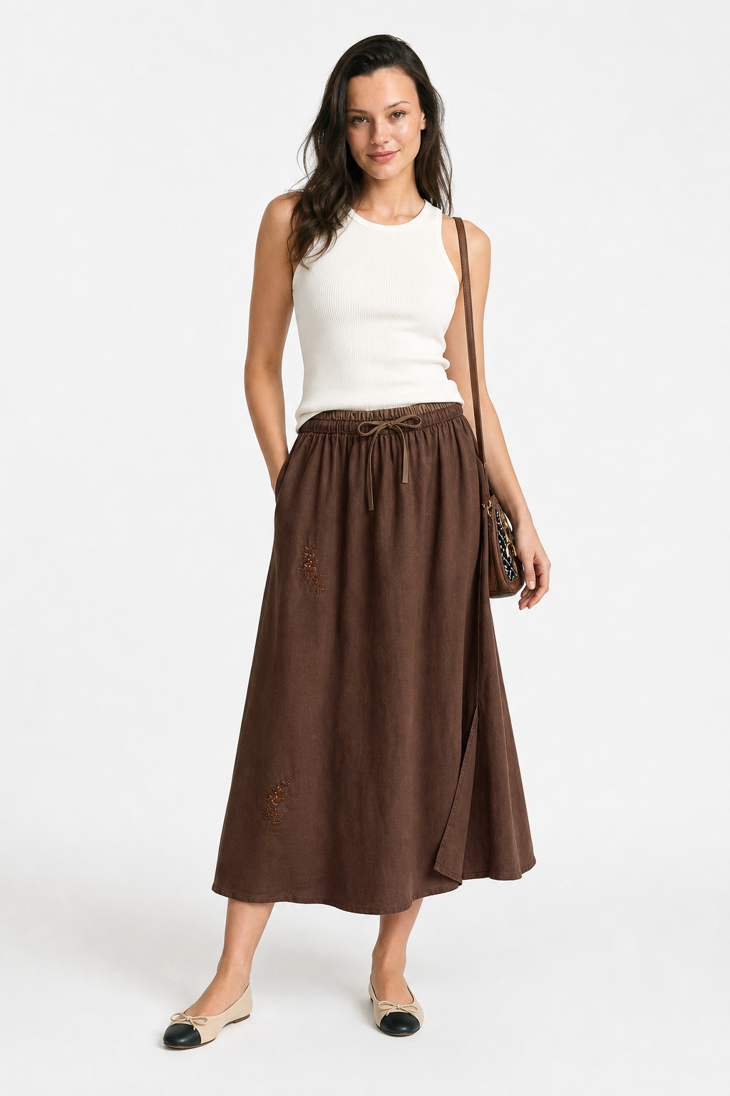 Everly 100% Linen Skirt