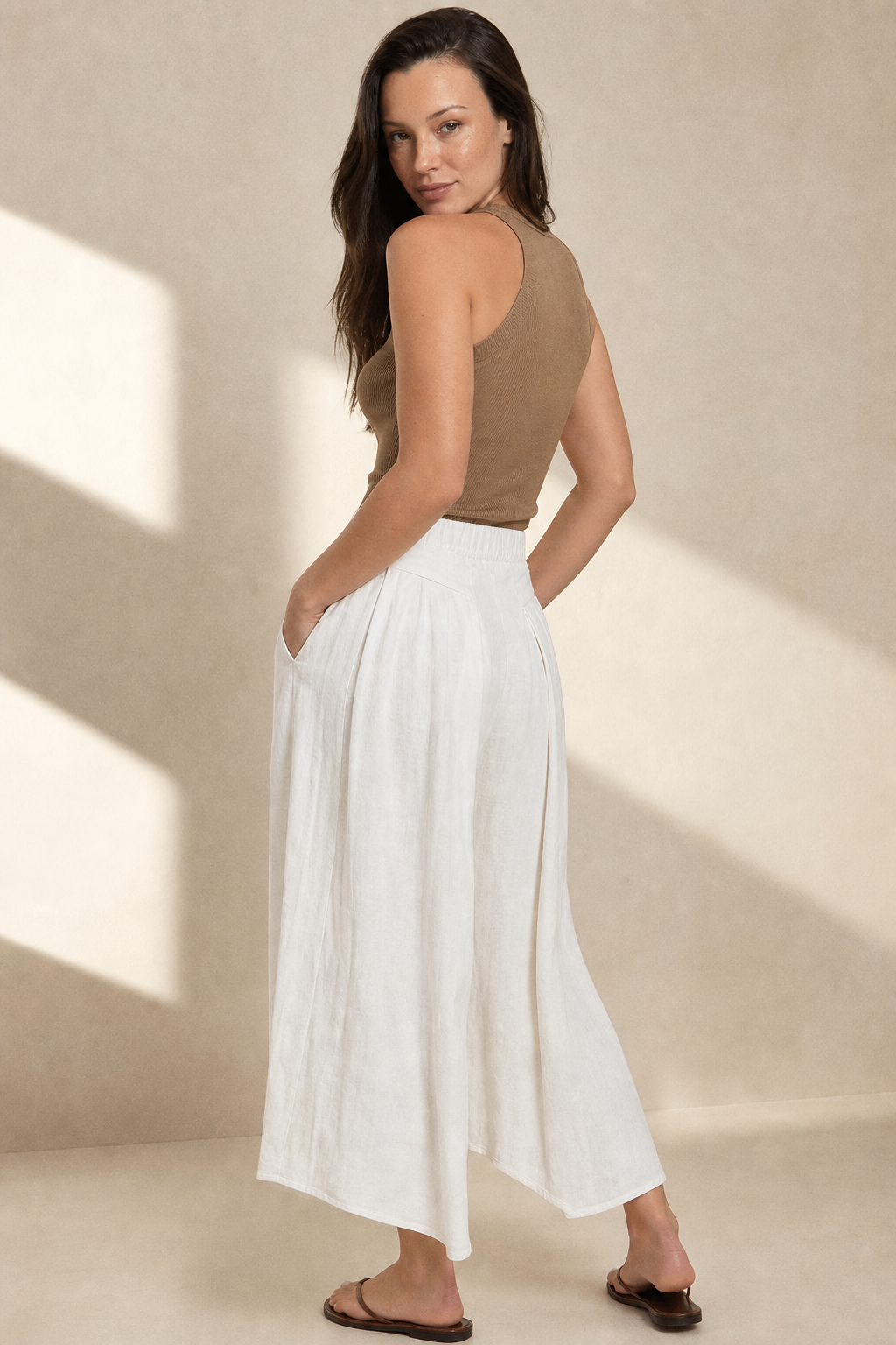 Estelle Linen Wide-Leg Trouser