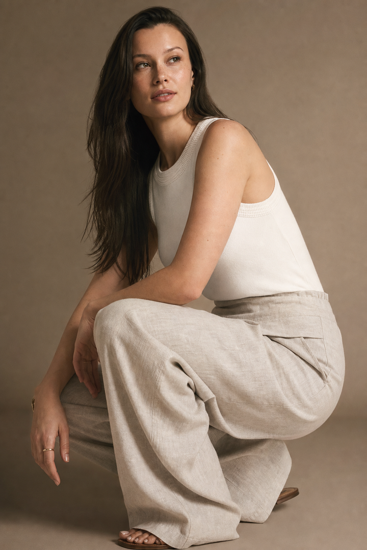 Estelle Linen Wide-Leg Trouser