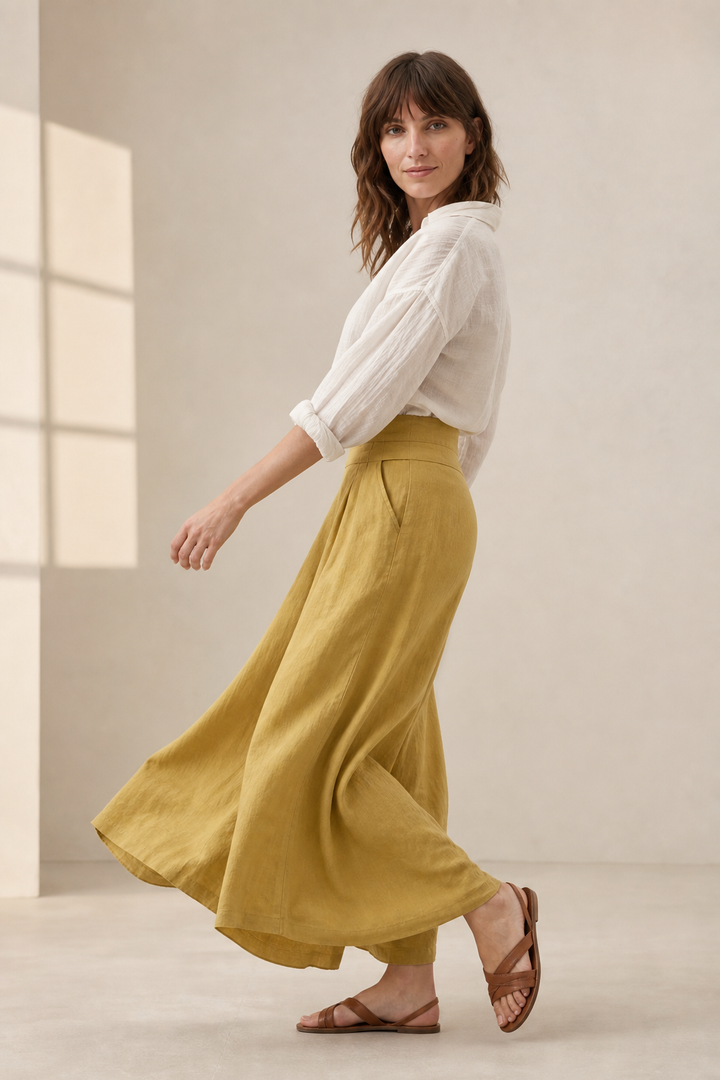 Estelle Linen Wide-Leg Trouser