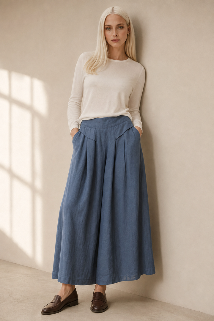 Estelle Linen Wide-Leg Trouser