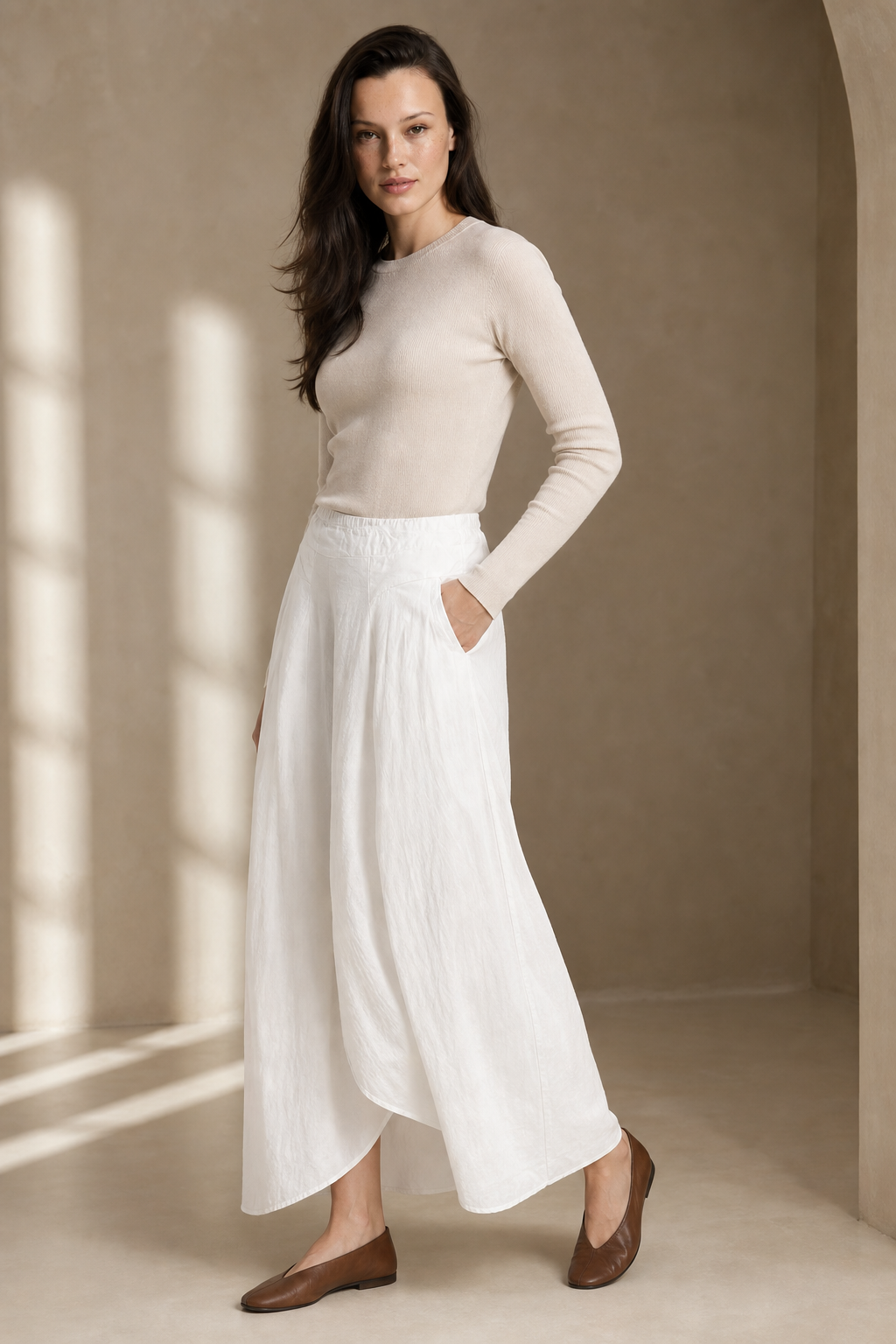 Estelle Linen Wide-Leg Trouser