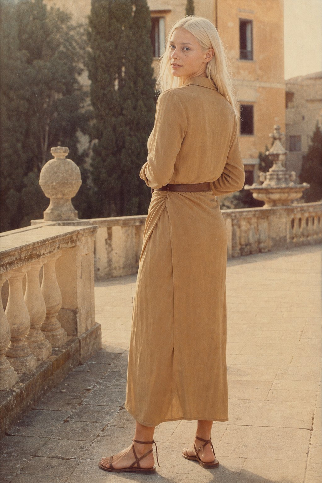 Selene Lapel Maxi Dress