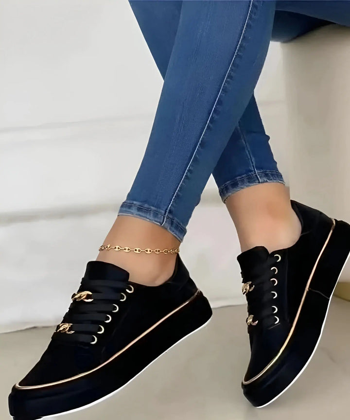 Arch Support Platform Lace-Up Sneakers