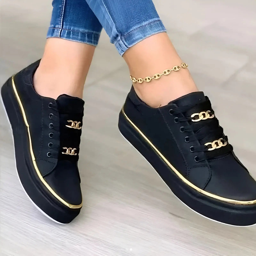 Arch Support Platform Lace-Up Sneakers