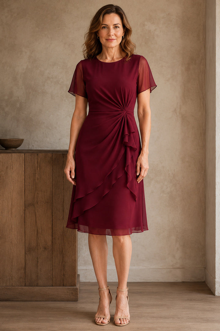 Arletta | Soft-Touch Gathered-Waist Dress