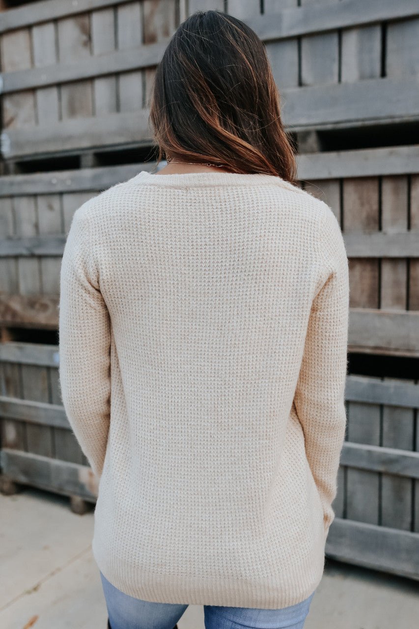 Cassie | Brushed Waffle Knit Sweater