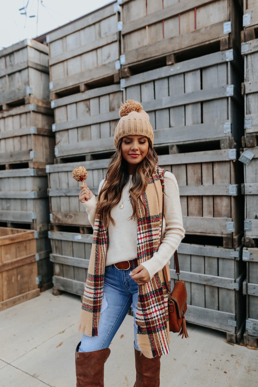 Cassie | Brushed Waffle Knit Sweater
