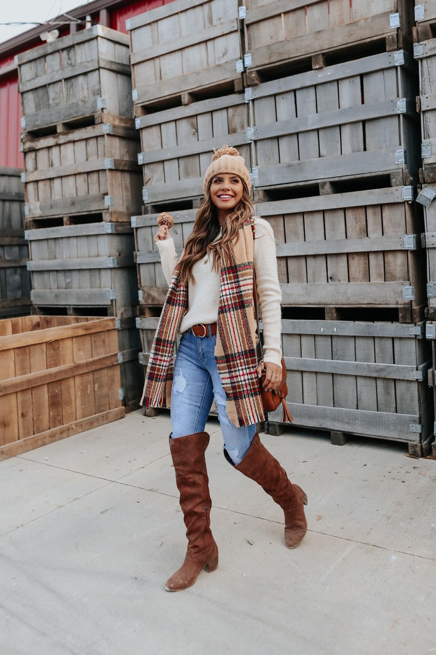 Cassie | Brushed Waffle Knit Sweater
