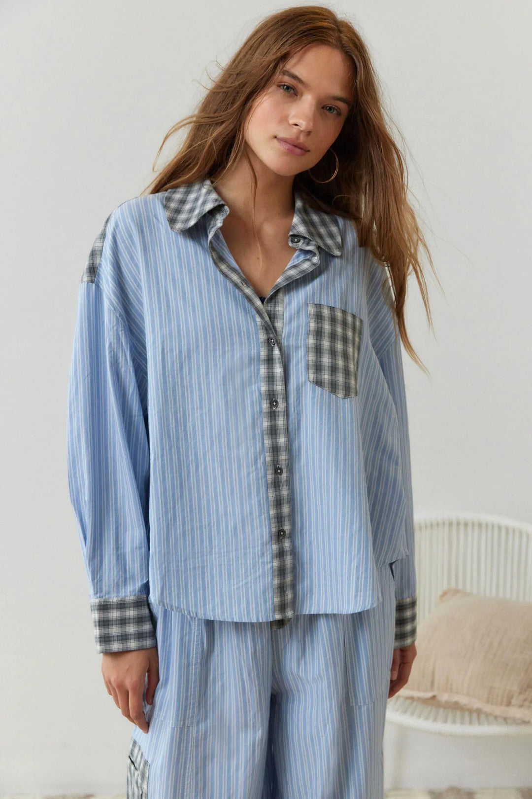 Elsie | Two-Piece Cotton Pajama Set
