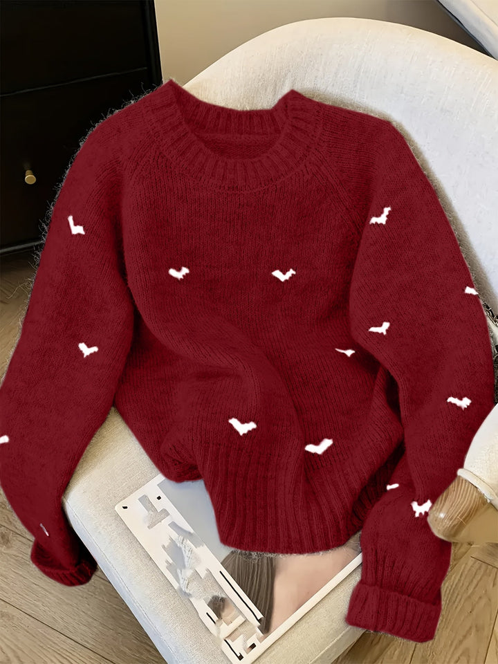Kennedy | Raglan Sleeve Crew Neck Sweater