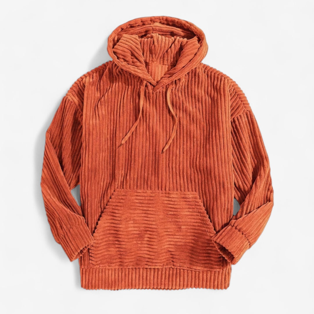 Men's Corduroy Drawstring Hoodie