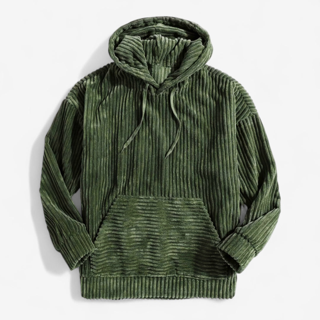 Men's Corduroy Drawstring Hoodie