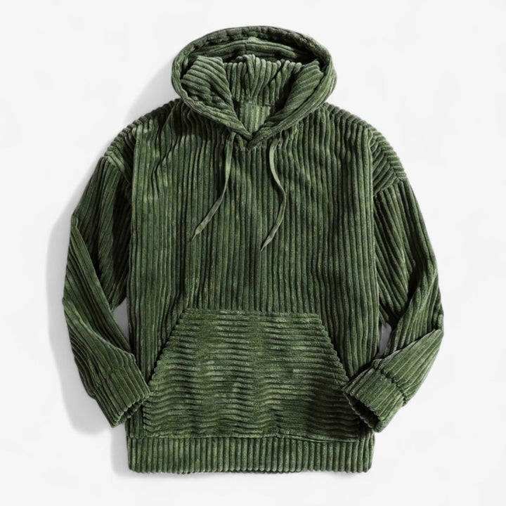 Men's Corduroy Drawstring Hoodie