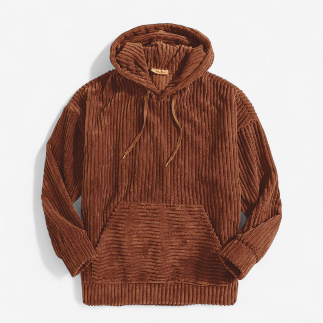 Men's Corduroy Drawstring Hoodie