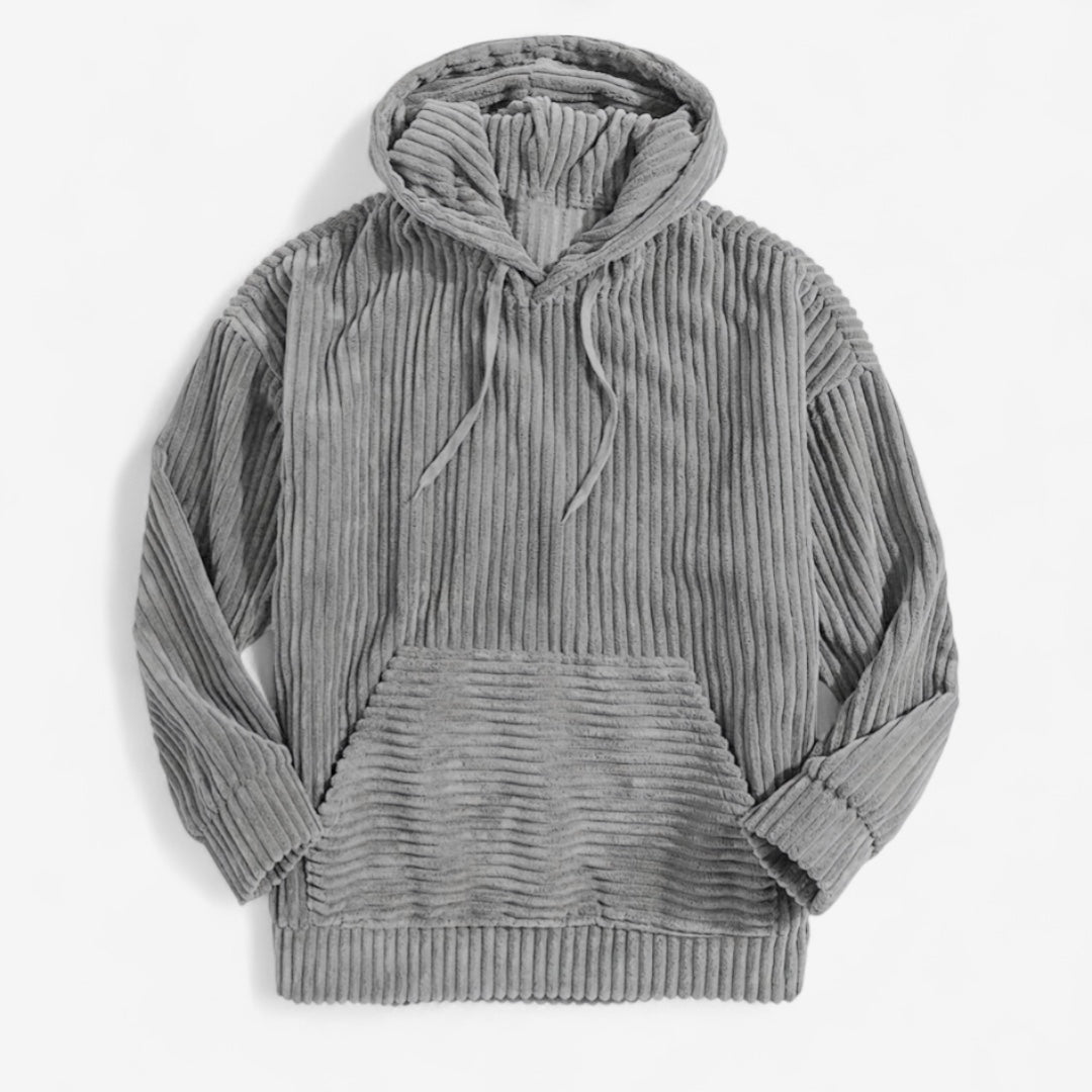 Men's Corduroy Drawstring Hoodie